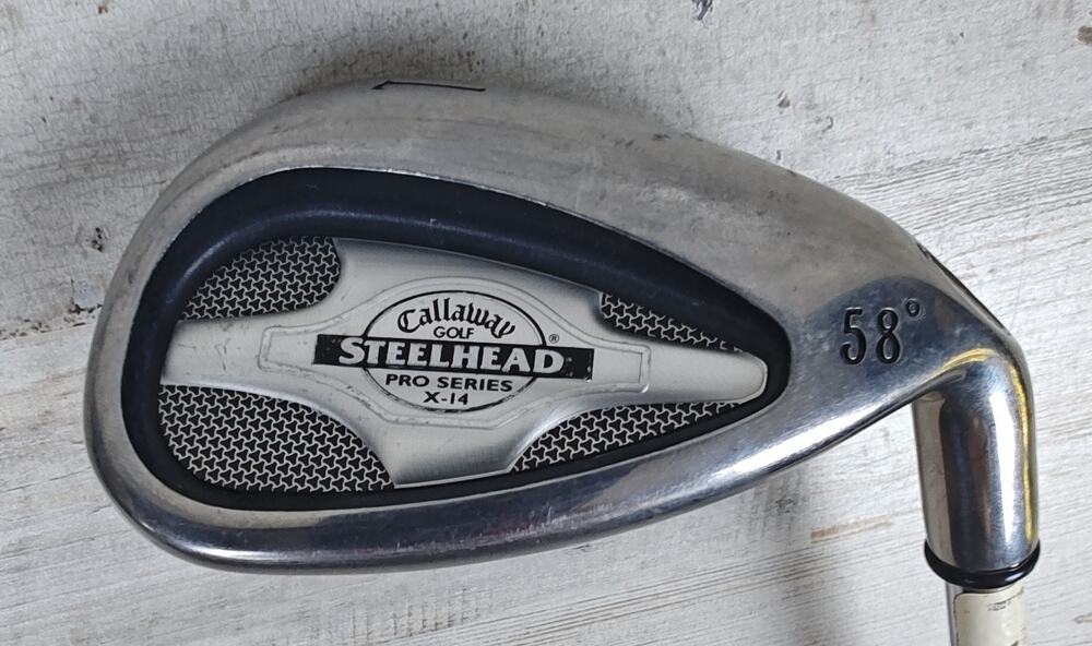 CALLAWAY Steelhead X-14 Pro Series 58° Lob Wedge RH Steel Shaft Big Bertha Grip